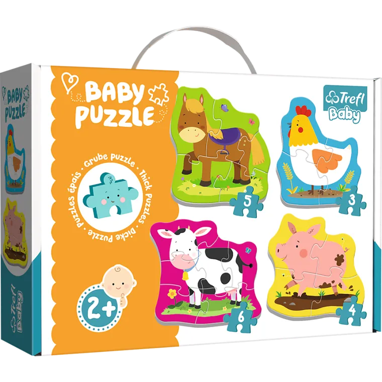 Trefl, Zwierzęta na wsi, puzzle baby