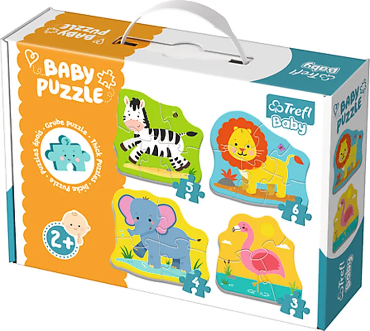 Trefl, Zwierzęta Safari, puzzle baby