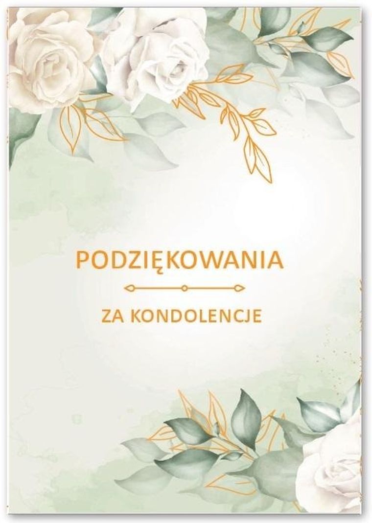 Trend, karnet, Podziękowania za kondolencje