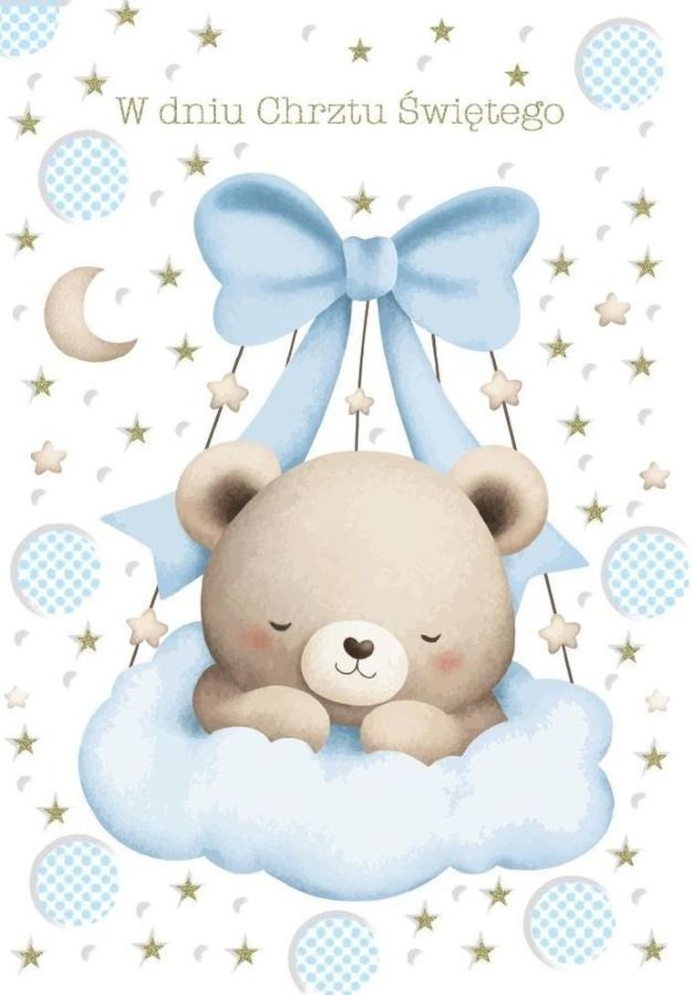 Trend, kartka okolicznościowa, Chrzest