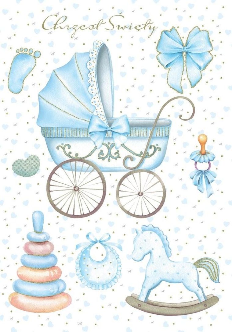 Trend, kartka okolicznościowa, Chrzest