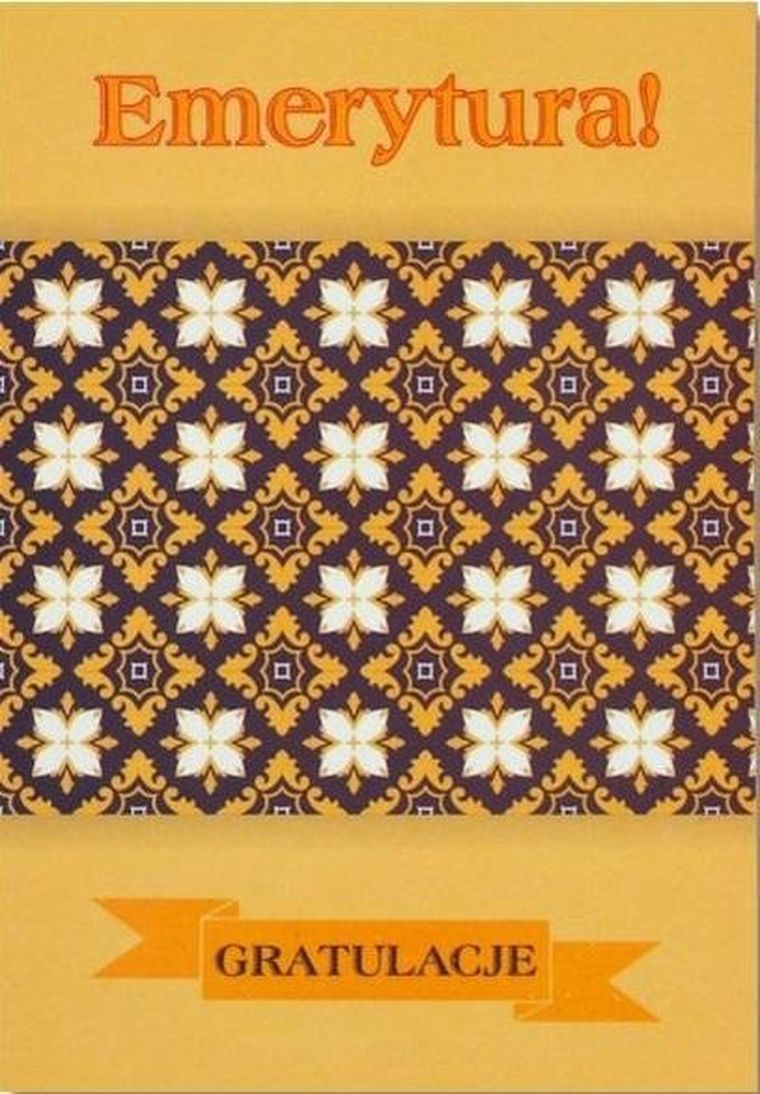 Trend, kartka okolicznościowa, Emerytura