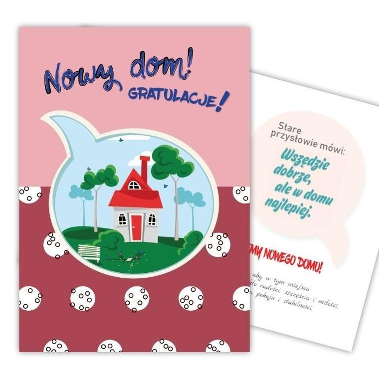 Trend, kartka okolicznościowa, Nowy dom