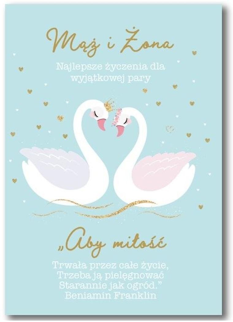 Trend, kartka okolicznościowa, ślub