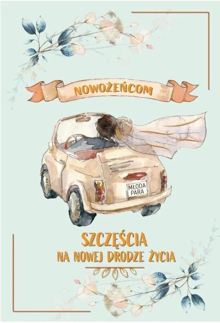 Trend, kartka okolicznościowa, Ślub