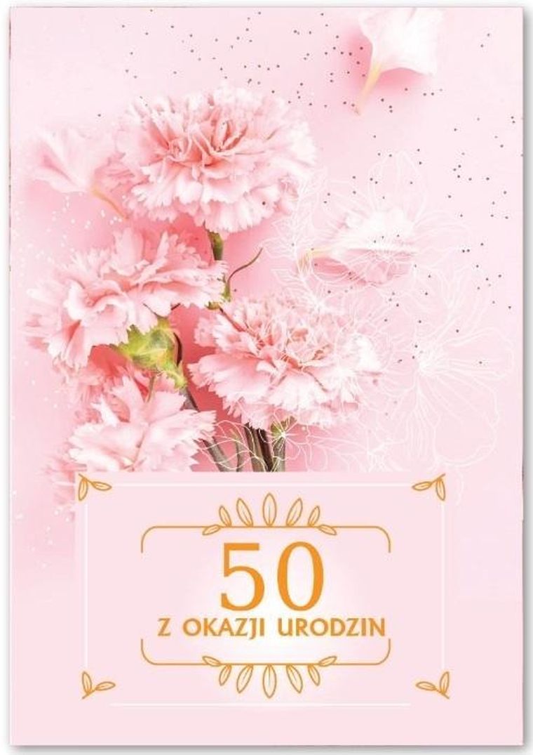Trend, kartka okolicznościowa, urodziny, 50
