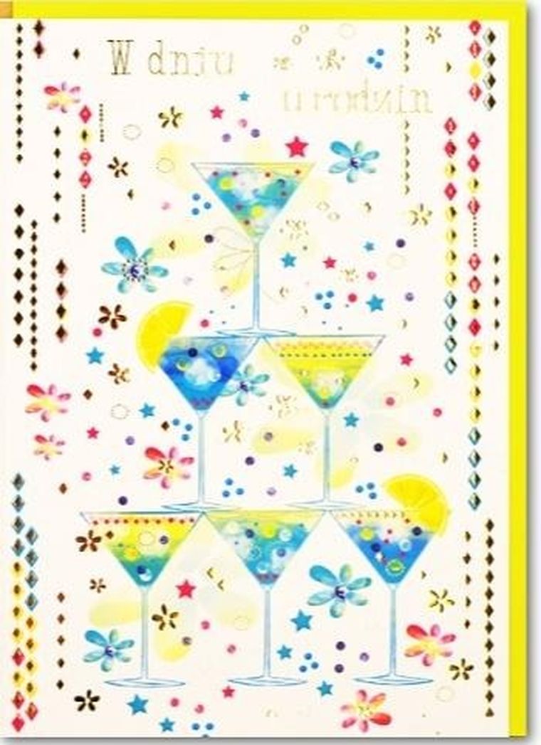 Trend, kartka okolicznościowa, urodziny