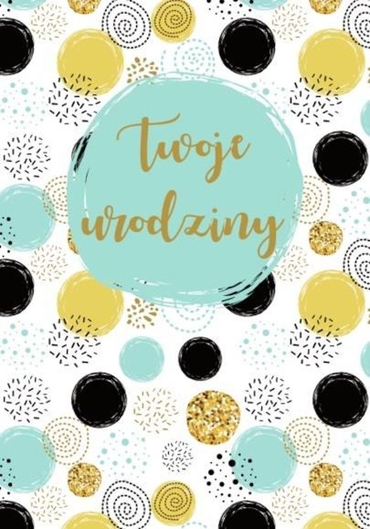 Trend, kartka okolicznościowa, Urodziny