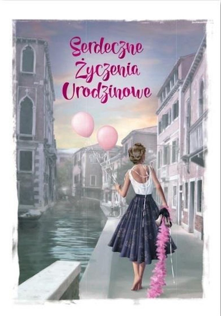 Trend, kartka okolicznościowa, urodziny