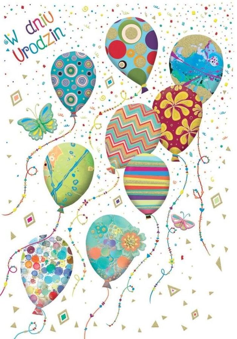 Trend, kartka okolicznościowa, Urodziny