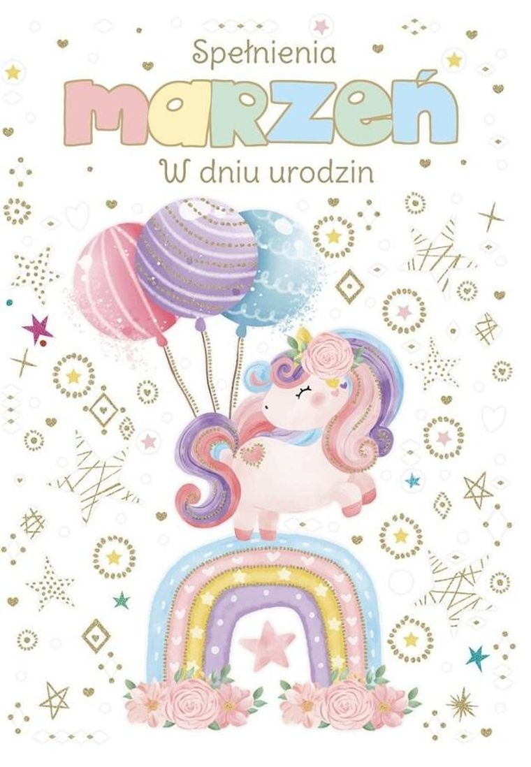 Trend, kartka okolicznościowa, urodziny