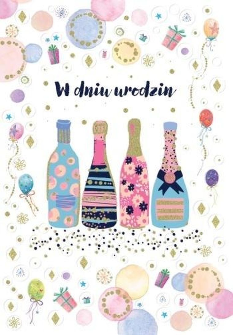 Trend, kartka okolicznościowa, Urodziny