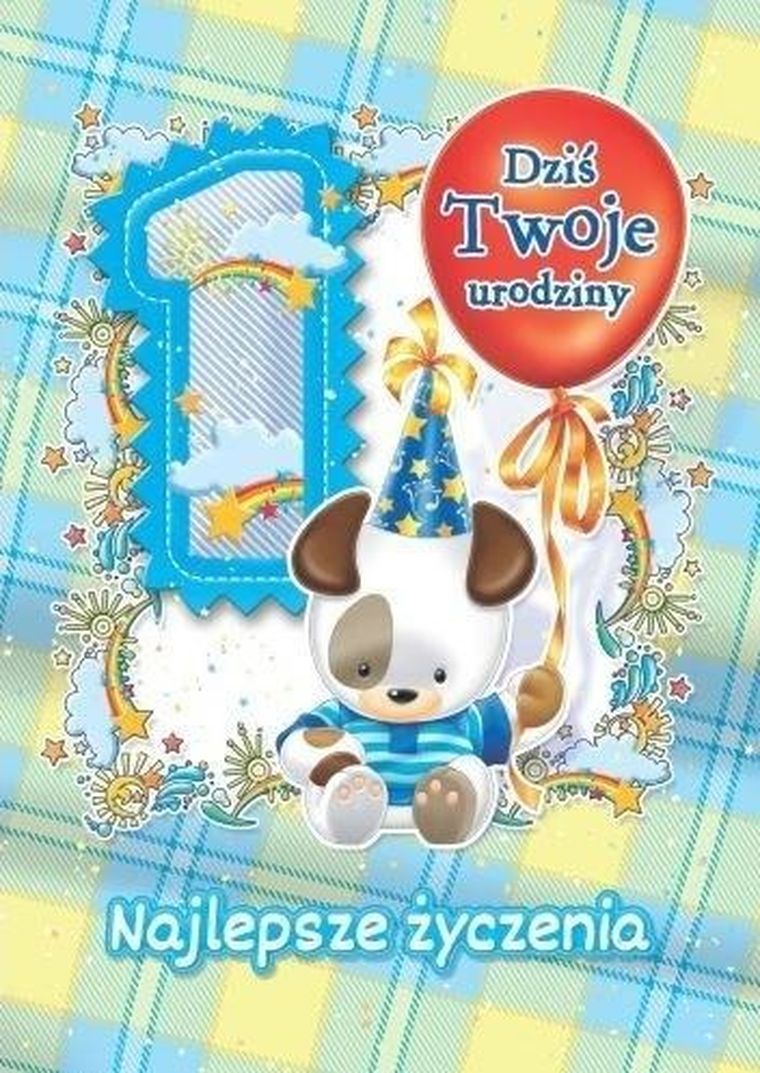 Trend, kartka okolicznościowa, Urodziny, Roczek