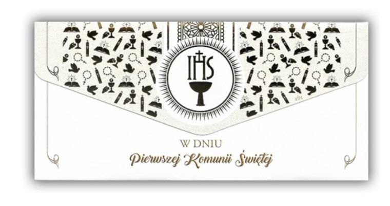 Trend, kartka okolicznościowa z kopertą, Komunia