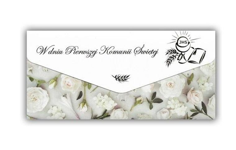 Trend, kartka z kopertą, Komunia