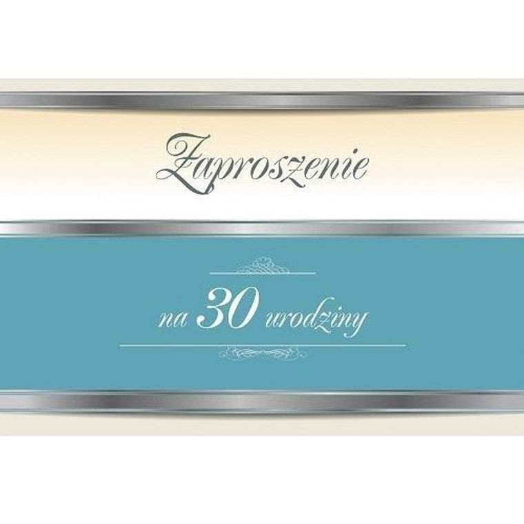 Trend, zaproszenie, Urodziny 30, 10 szt.
