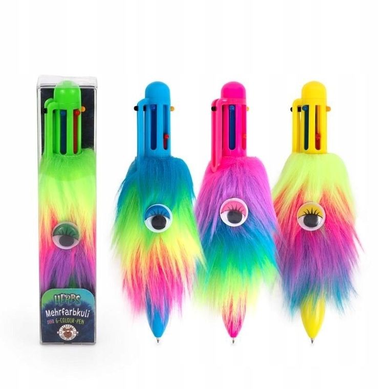 Trendhaus, długopis włochaty, 6 kolorów, Herbs, 1 szt.