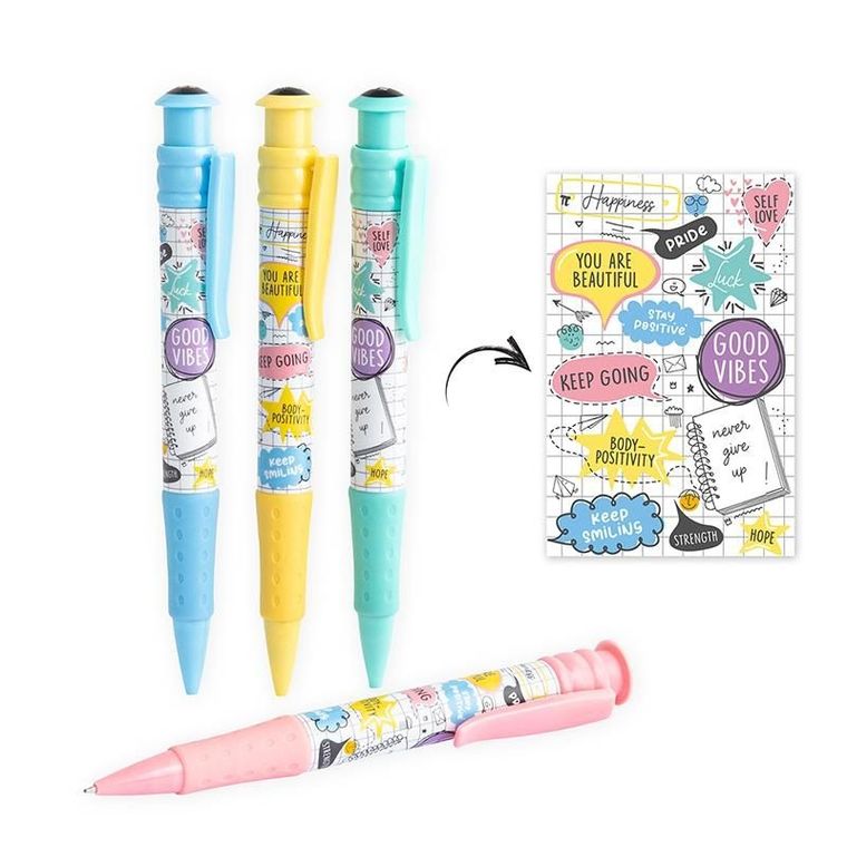 Trendhaus, długopis XL, wzór motywacyjny