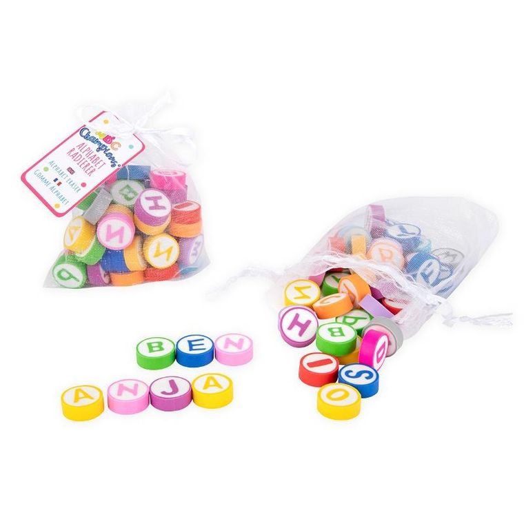 Trendhaus, gumki do ścierania, Alfabet, 45 szt.