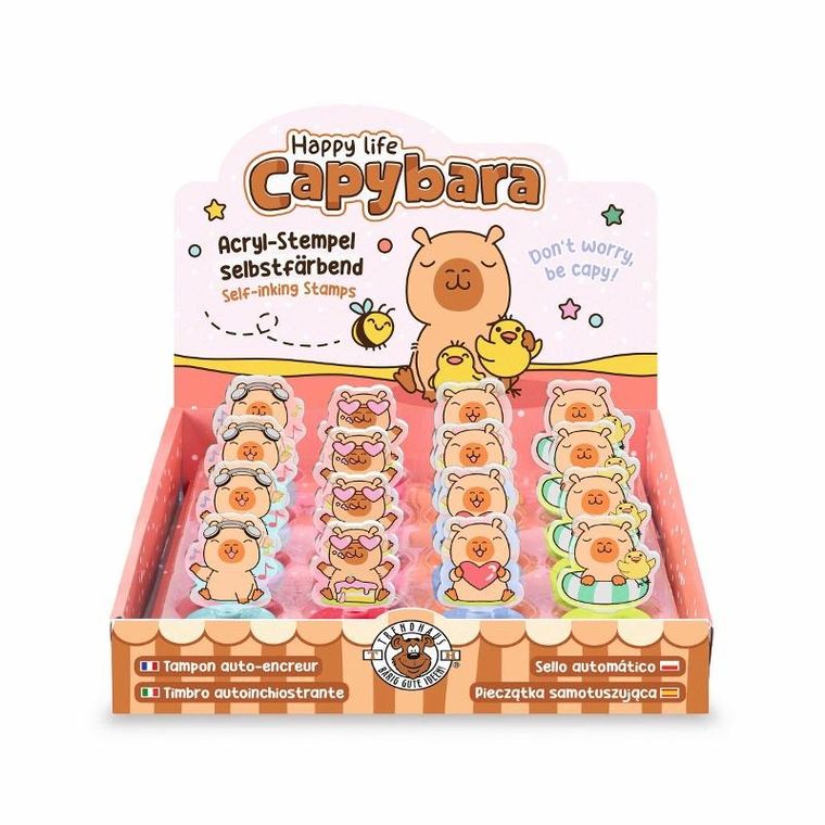 Trendhaus, Kapibara, pieczątka samotuszująca, akrylowa, 1 szt.