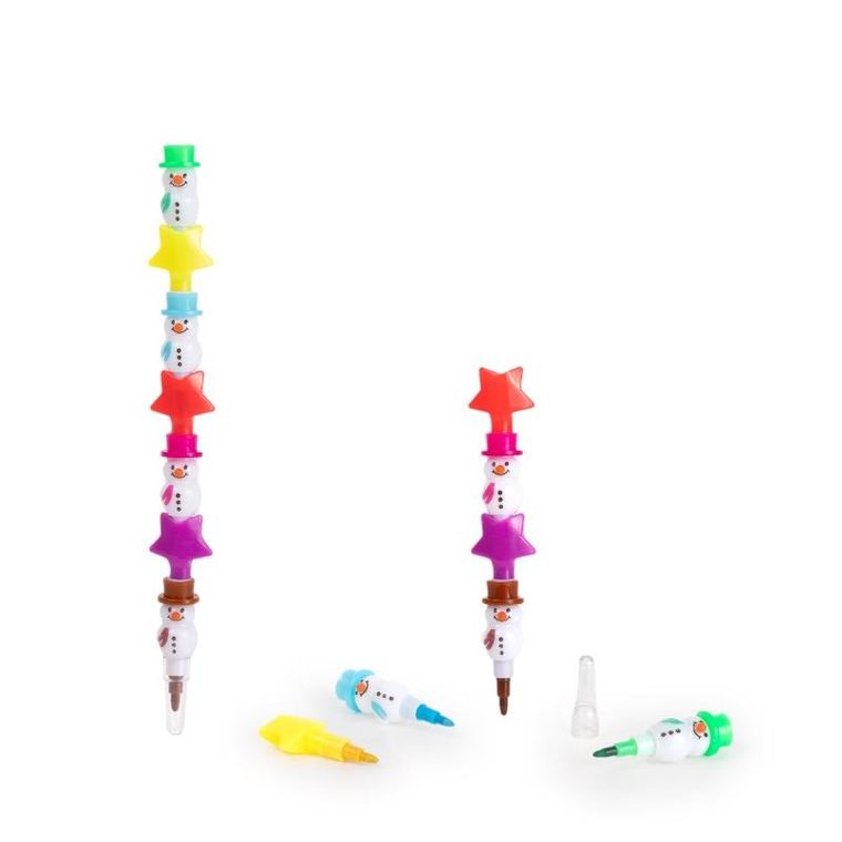 Trendhaus, kredka kolorowa, przekładana, bałwan i gwiazda, 1 szt.