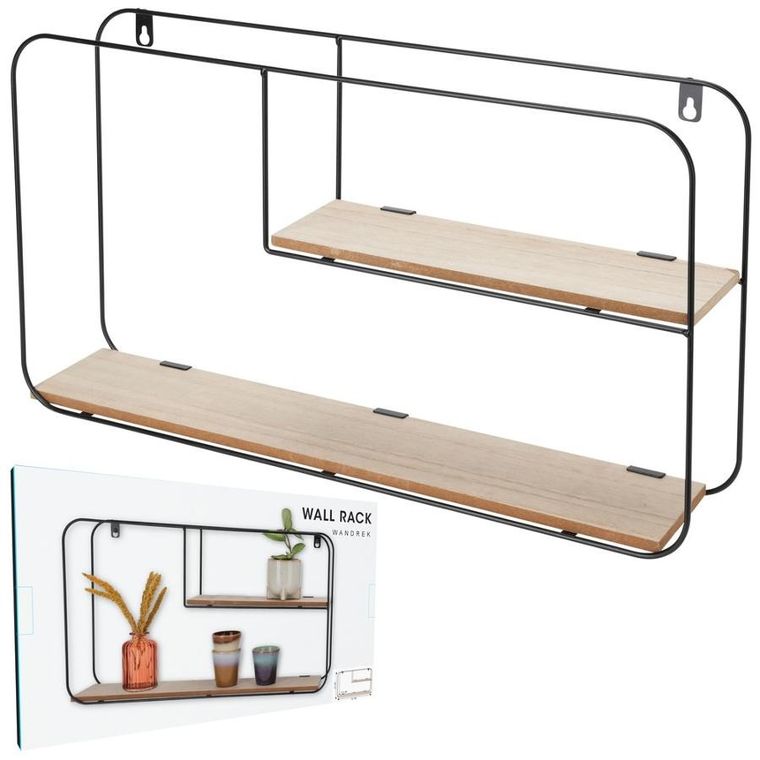 Trends4You, półka ścienna metalowa, 52-10.5-29 cm