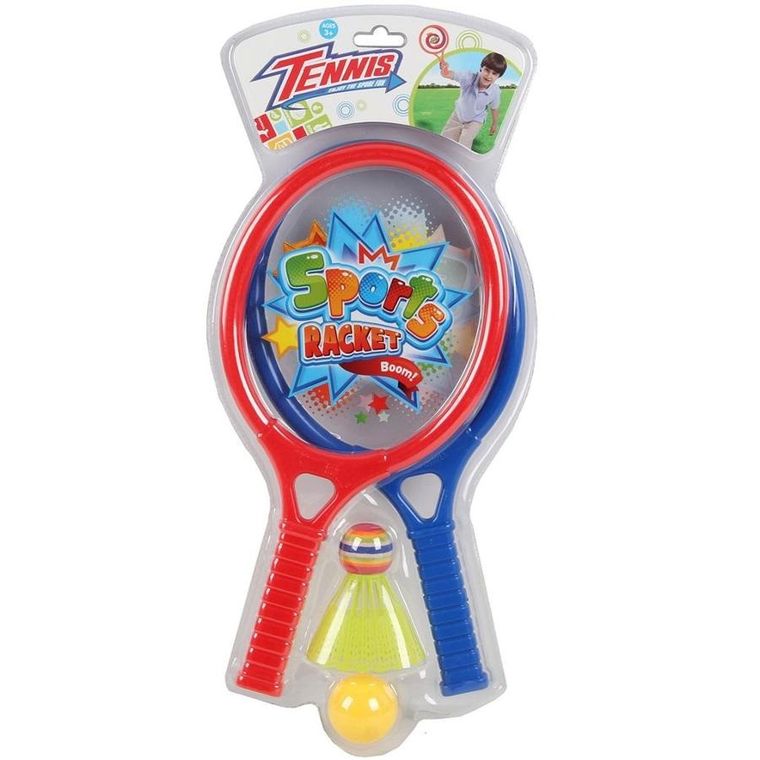 Triada, paletki z lotką i piłeczką