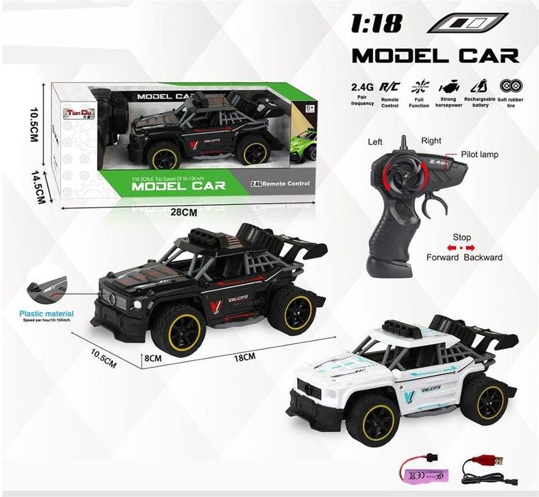 Trifox, auto terenowe, pojazd zdalnie sterowany, 1:18