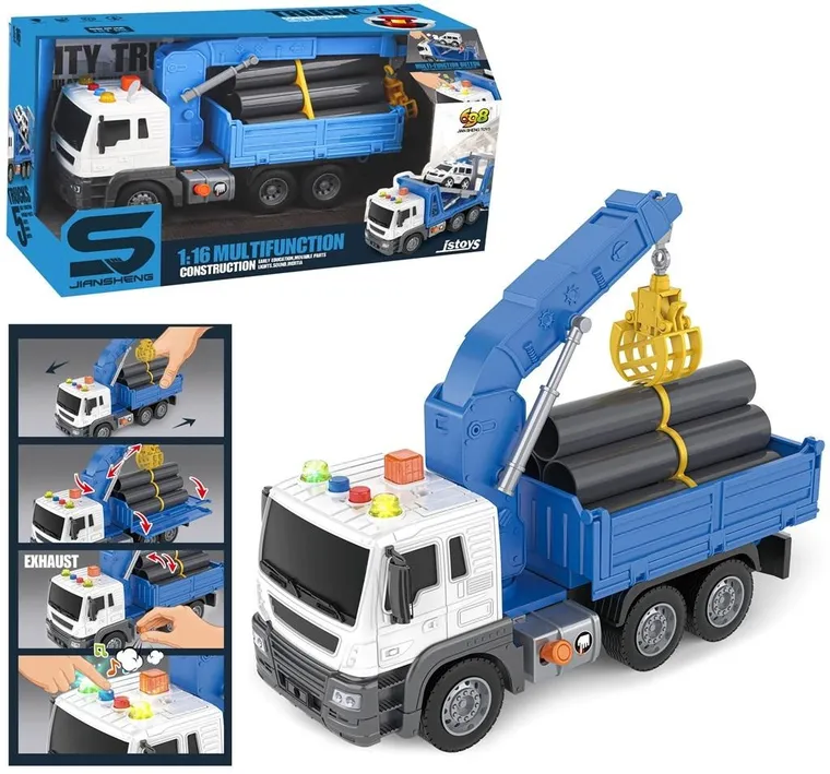 Trifox, ciężarówka z wysięgnikiem i załadunkiem, 1:16