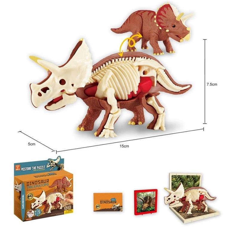 Trifox, dinozaur ze szkieletem do składania