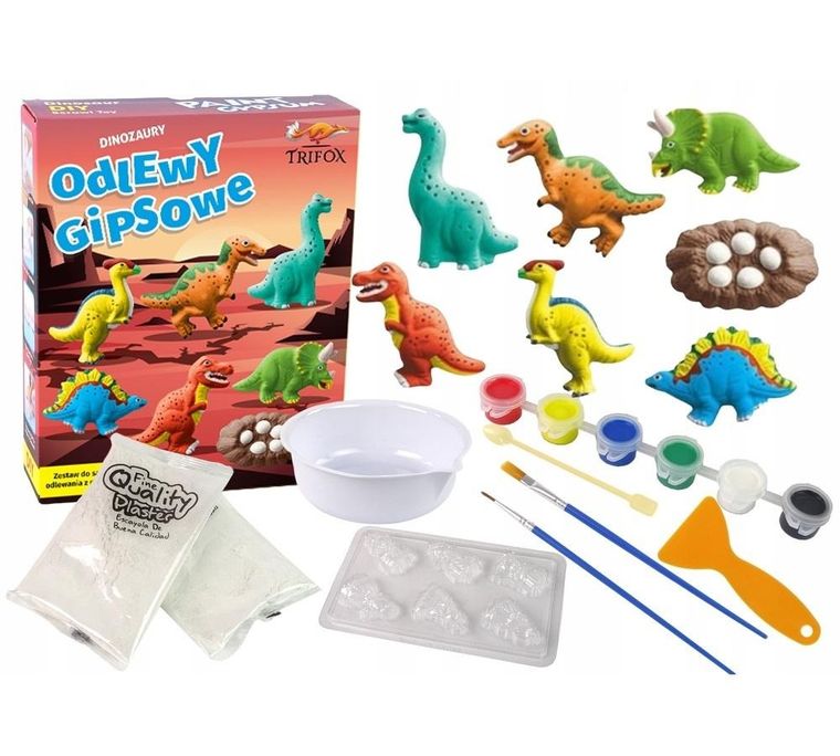 Trifox, Dinozaury, zestaw do odlewania z gipsu