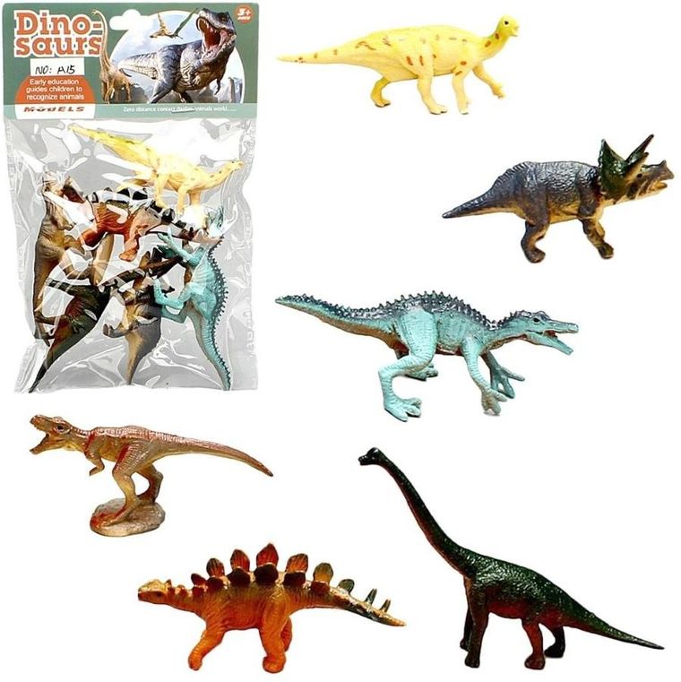 Trifox, dinozaury, zestaw figurek, 6 szt.