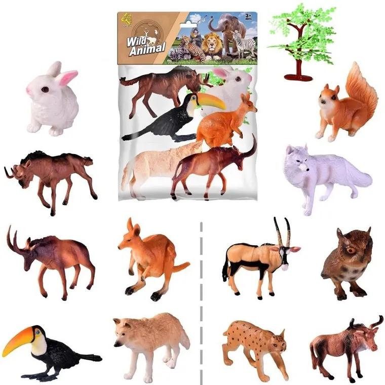Trifox, dzikie zwierzęta, zestaw figurek, 6 szt.