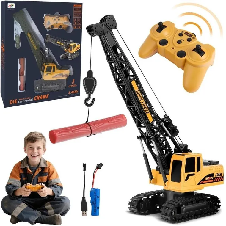 Trifox, dźwig, pojazd budowlany zdalnie sterowany