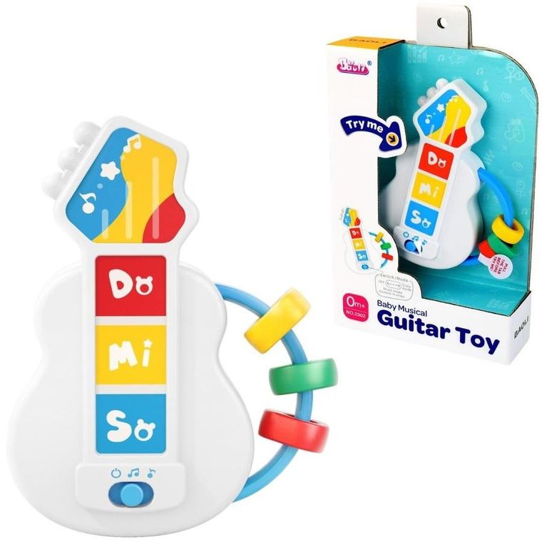 Trifox, gitara, grzechotka, zabawka interaktywna