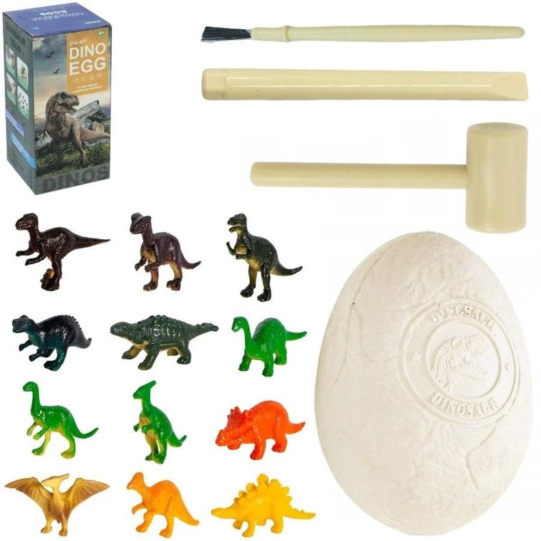 Trifox, jajo dinozaura, wykopaliska, zestaw naukowy, 1 szt.