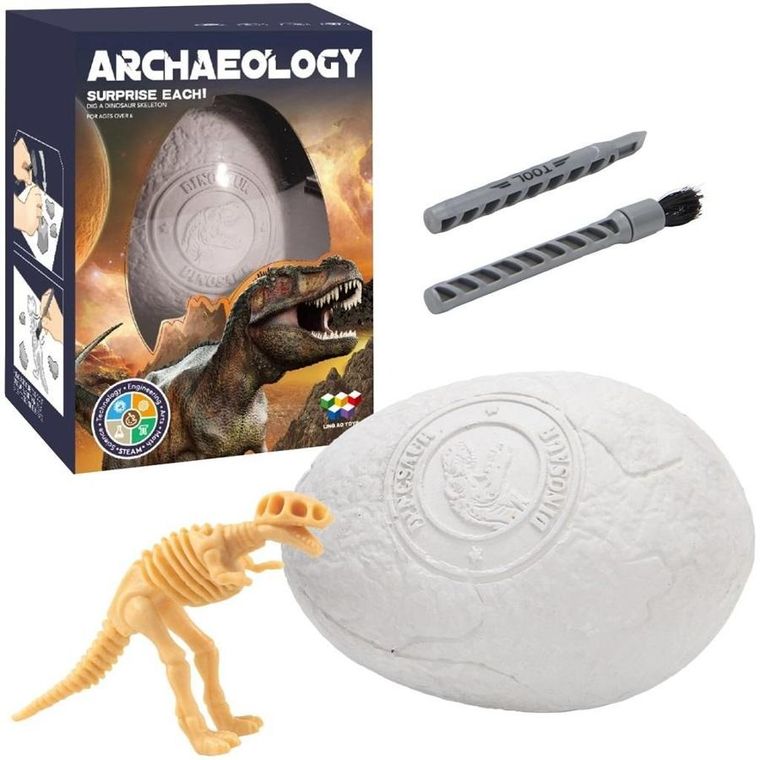 Trifox, jajo dinozaura, wykopaliska, zestaw naukowy