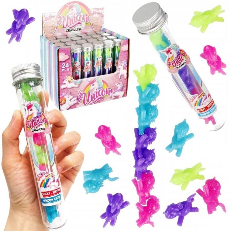 Trifox, jednorożce żelowe schodzące po szybie, 1 zestaw