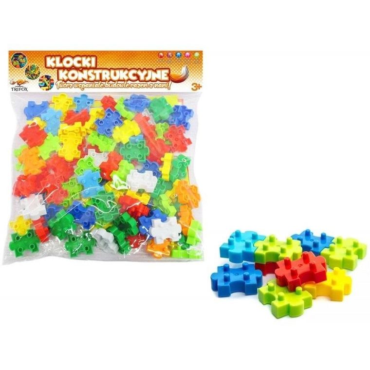 Trifox, klocki konstrukcyjne puzzle, 130 elementów