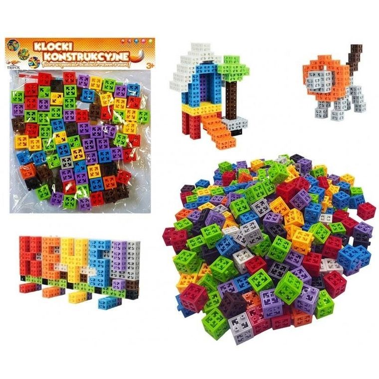 Trifox, klocki, sześciany, 80 elementów