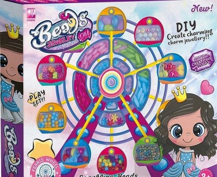 Trifox, koraliki do nawlekania, zestaw kreatywny