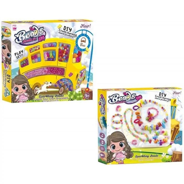 Trifox, koraliki do nawlekania, zestaw kreatywny