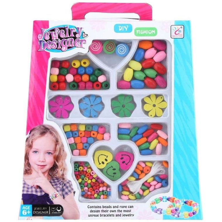 Trifox, koraliki drewniane