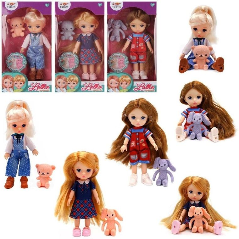 Trifox, lalka bobas z przytulanką, 1 szt.