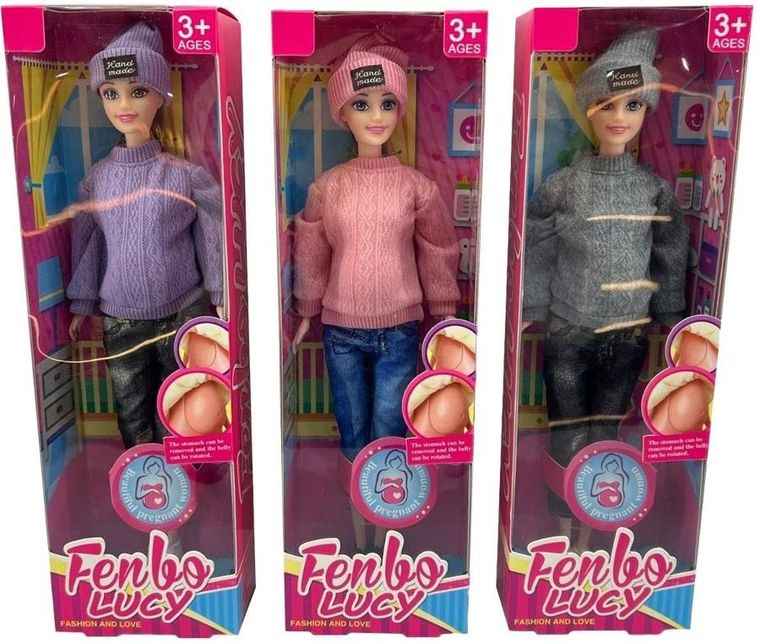 Trifox, lalka w ciąży w sweterku, 1 szt.