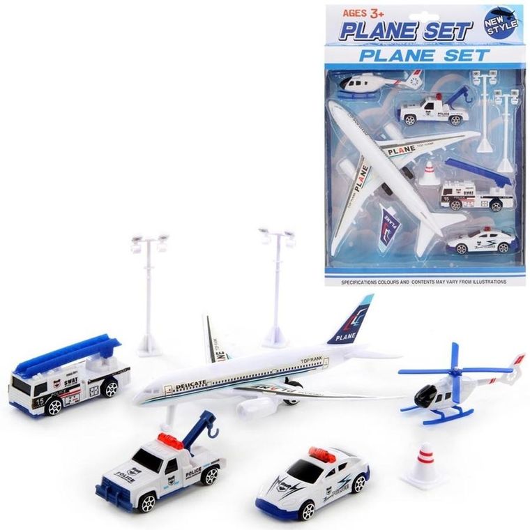 Trifox, lotnisko, zestaw samolot i pojazdy