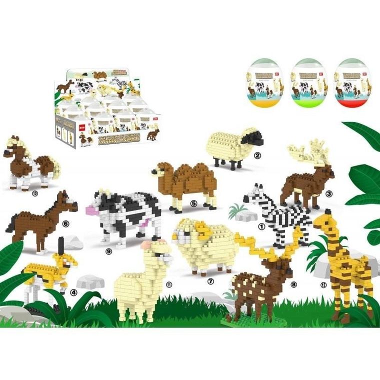 Trifox, mini klocki, zwierzęta