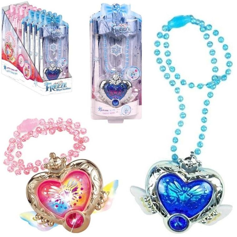 Trifox, naszyjnik w kształcie serca ze świecącym kamieniem, 1 szt.