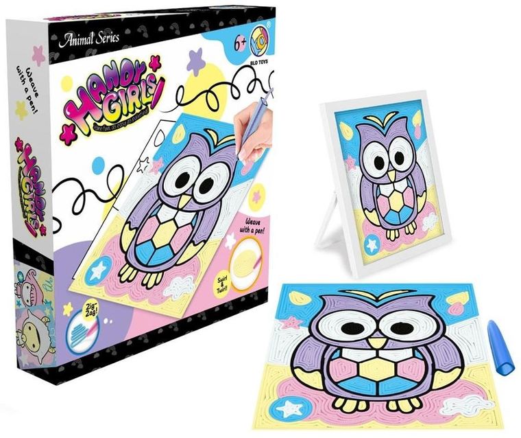 Trifox, obrazek z włóczką, zestaw kreatywny