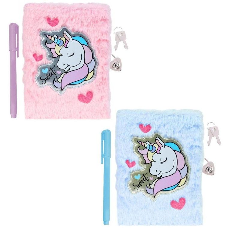 Trifox, pamiętnik pluszowy z długopisem, jednorożec, 1 szt,